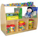 Two Sided Arch Storage with Medium - Sized Shelf and Small Shelf