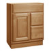 Salerno Series 24" x 18" Maple Bathroom Vanity with Right-Side Drawers in Cider Finish