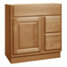 Salerno Series 30" x 21" Maple Bathroom Vanity with Right-Side Drawers in Cider Finish