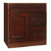 Vintage Series 30" x 18" Maple Bathroom Vanity in Burgundy Finish