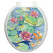 Toilet Seat Applique with Lily Pad Design