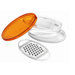 Latina 8" x 5" Multi Blade Grater in Orange