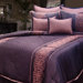 Tarah Comforter Set in Dark Purple 