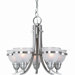 Oslo  Chandelier in Brushed Steel