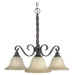 Urban Colonial 3 Light Chandelier