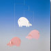 Piggy Mobile in Pink / Light Blue