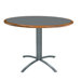 Ellipse 36" Custom Round Wood Edge Laminate Top Table