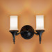Georgina Two Light Vanity Light in Oil Rubbed Bronze