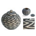 Night Thunder Beaded Basket
