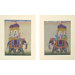 'Evening Ride' Diptych Miniature Painting
