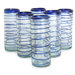 Cobalt Spiral Highball Glass (Set of 6)