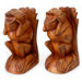 Speak No Evil Monkey Wood Bookends (Set of 2)