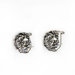 The Kenari Artisan Sterling Silver Geraniums Flower Earrings