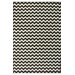 Kinder Chevron Ivory/Black Rug