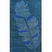 Pop Moderne Leaf Blue Rug