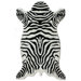 Safari Zebra White Rug