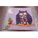 KinderLOOM Sleeping Owl Purple Kids Rug
