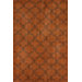 Vintage Overdyed Moroccan Trellis Orange Rug