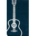 Cine Guitar Teal Novelty Rug