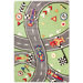 KinderLOOM Race Track Green Kids Rug