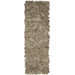 Leather Shag Beige Rug