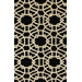 Marbella lattice Black Rug