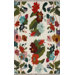 Marion White Multi Blossoms Kilim Rug