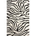 Moderna Black Zebra Print Rug