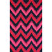 Fergie Fuchsia Pink Chic Chevron Rug