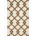 Trellis Orange Naara Rug