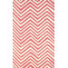 Trellis Pink Chevron Rug