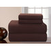 Heavy Weight Flannel Solid Sheet Set in Chocolate