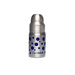 Nine Ounce Wide Mouth Stainless Steel Baby Bottle in Dark Blue Dots