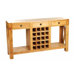 Lyon 3 Drawer Wine Rack Console Table