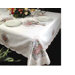 Fontainebleau Flower Embroideredred Tablecloth