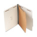 Std 1 1/2" Expansion Classification Folder, Letter, 4-Section, Gray, 20/Box