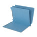 Six-Section End Tab Classification Folders, Pressboard, Letter, Blue, 25/Box