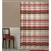 Meridian Fabric Shower Curtain in Red/Chocolate