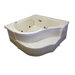 60" x 60" Whirlpool Deep Corner Bath Tub