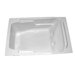71.5" x 48" Whirlpool and Air Massage Arm-Rest Bath Tub