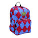 Day Trippin Backpack in Berry Argyle Print