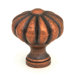 1.25" Flower Cabinet Knob in Tumbled Antique Copper
