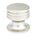 Ringed Round Cabinet Knob in Satin Nickel
