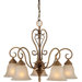 5 Light Chandelier with Mica Shade