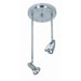 Rocket Two Light Round Canopy Track in Brushed Nickel