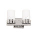 Seattle Two Light Vanity Light in Polished Chrome