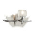 Monroe One Light Wall Sconce in Durable Brushed Nickel and Chrome