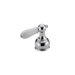 Traditional Lever Handle for Diverter Valve with Porcelain Accent