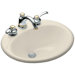 Farmington Self-Rimming Bathroom Sink in Almond with 8" Centers
