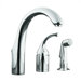Fort&eacute; Single Handle Widespread Bar Faucet with Side Spray and Remote Valve